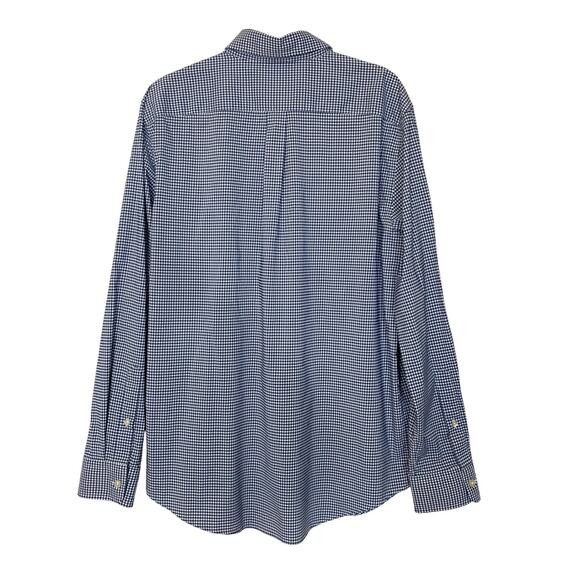 Vineyard Vines Mens Preppy Whale Shirt Button Down Long Sleeve M Blue Gingham - Picture 3 of 9